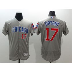 Cheap Kris Bryant Cubs Jersey From China Grey CHICAGO 2016 FLEXBASE #17 in Men Women Youth Size