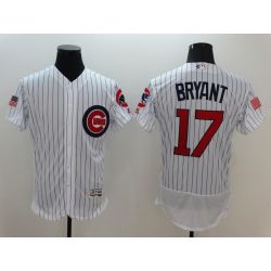 Cheap Kris Bryant Cubs Jersey From China White Fashion Stars & Stripes 2016 FLEXBASE #17 in Men Women Youth Size