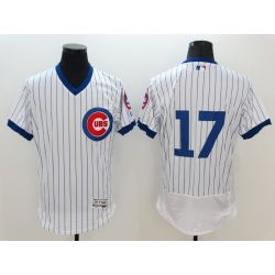Cheap Kris Bryant Cubs Jersey From China White V-neck 2016 FLEXBASE #17 in Men Women Youth Size