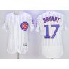 Cheap Kris Bryant Cubs Jersey From China White 100 anniversary 2016 FLEXBASE #17 in Men Women Youth Size