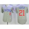 Cheap Sammy Sosa Cubs Jersey From China Grey CHICAGO 2016 FLEXBASE #21 in Men Women Youth Size