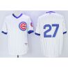 Cheap Addison Russell Cubs Jersey From China White 1988 throwback #27 in Men Women Youth Size