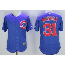 Cheap Greg Maddux Cubs Jersey From China Blue 2016 FLEXBASE #31 in Men Women Youth Size