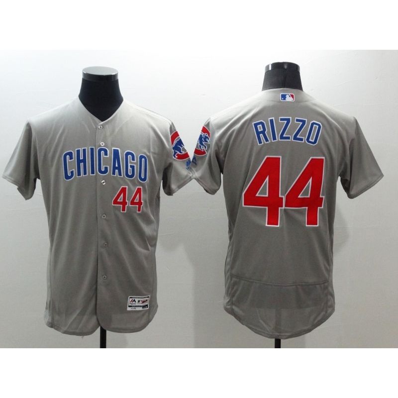 Cheap Anthony Rizzo Cubs Jersey From China Grey CHICAGO 2016 FLEXBASE #44 in Men Women Youth Size