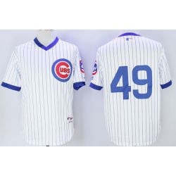 Cheap Jake Arrieta Cubs Jersey From China White 1988 throwback #49 in Men Women Youth Size