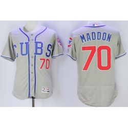 Cheap Joe Maddon Cubs Jersey From China Grey Cubs 2016 FLEXBASE #70 in Men Women Youth Size