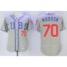 Cheap Joe Maddon Cubs Jersey From China Grey Cubs 2016 FLEXBASE #70 in Men Women Youth Size