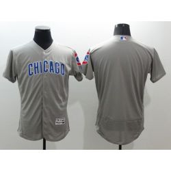 Cheap Cubs Jersey From China Grey CHICAGO Blank 2016 FLEXBASE in Men Women Youth Size