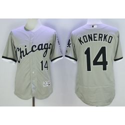 Cheap Paul Konerko White Sox Jersey From China Grey 2016 FLEXBASE #14 in Men Women Youth Size