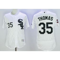 Cheap Frank Thomas White Sox Jersey From China White 2005 World Series Patch 2016 FLEXBASE #35 in Men Women Youth Size