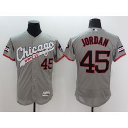 Cheap Michael Jordan White Sox Jersey From China Grey 2016 FLEXBASE #45 in Men Women Youth Size