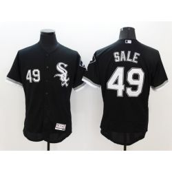 Cheap Chris Sale White Sox Jersey From China Black 2016 FLEXBASE #49 in Men Women Youth Size