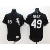 Cheap Chris Sale White Sox Jersey From China Black 2016 FLEXBASE #49 in Men Women Youth Size