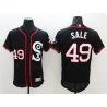 Cheap Chris Sale White Sox Jersey From China Black 2016 new 2016 FLEXBASE #49 in Men Women Youth Size