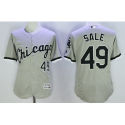 Cheap Chris Sale White Sox Jersey From China Gray 2016 FLEXBASE #49 in Men Women Youth Size