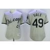 Cheap Chris Sale White Sox Jersey From China Gray 2016 FLEXBASE #49 in Men Women Youth Size
