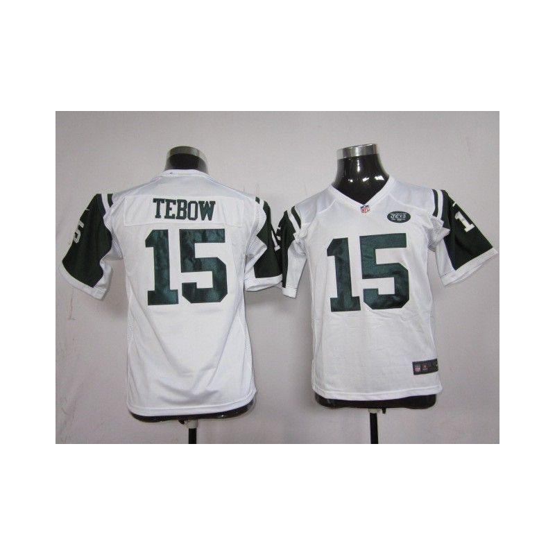 Cheap Tim Tebow Jets Youth Jersey #15 White From China