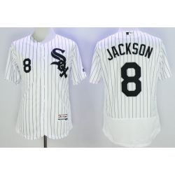 Cheap Bo Jackson White Sox Jersey From China White Black stripe 2016 FLEXBASE #8 in Men Women Youth Size