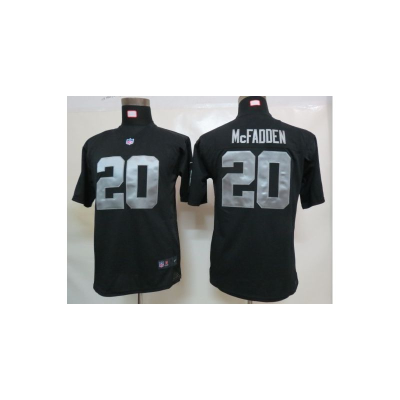 Cheap Darren McFadden Raiders Youth Jersey #20 Black From China