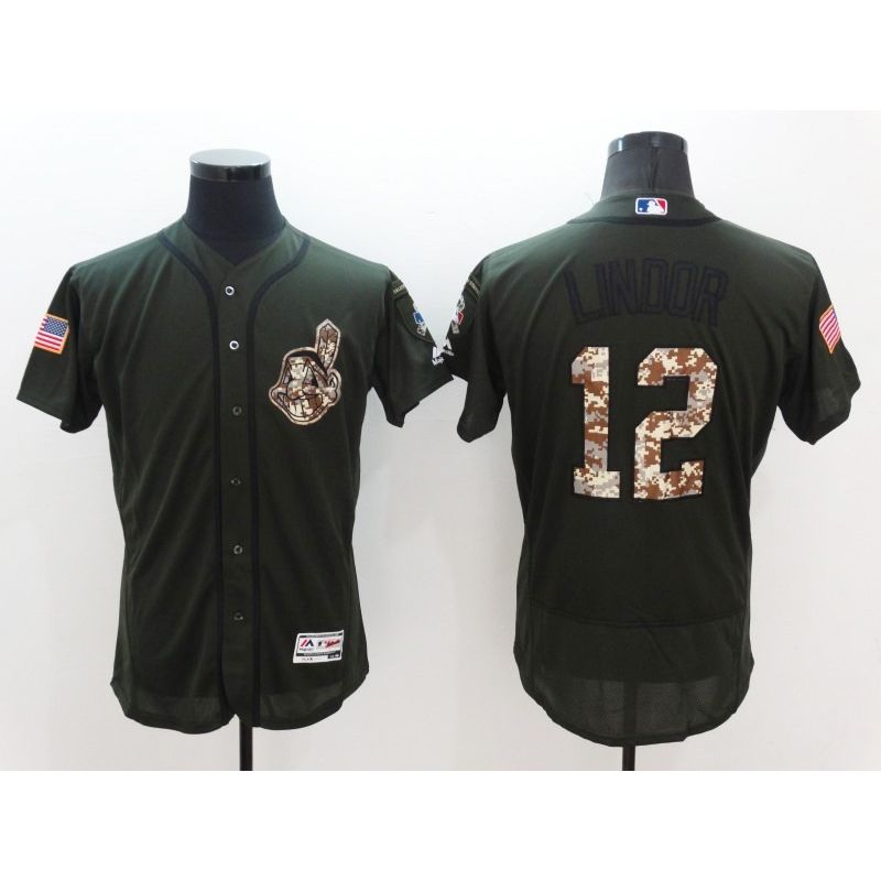 Cheap Francisco Lindor Indians Jersey From China Olive Salute To Service 2016 FLEXBASE #12 in Men Women Youth Size Cheap Francisco Lindor Indians Jersey From China Olive Salute To Service 2016 FLEXBASE #12 in Men Women Youth Size