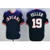 Cheap Bob Feller Indians Jersey From China Navy 1976 throwback #19 in Men Women Youth Size