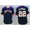 Cheap Jason Kipnis Indians Jersey From China Navy 1976 throwback #22 in Men Women Youth Size