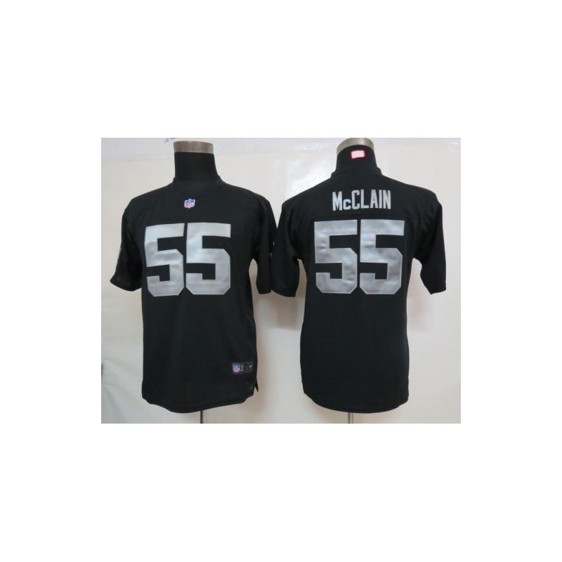 Cheap Rolando McClain Raiders Youth Jersey #55 Black From China