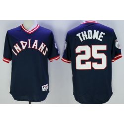 Cheap Jim Thome Indians Jersey From China Navy 1976 throwback #25 in Men Women Youth Size