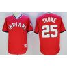 Cheap Jim Thome Indians Jersey From China Red 1976 throwback #25 in Men Women Youth Size