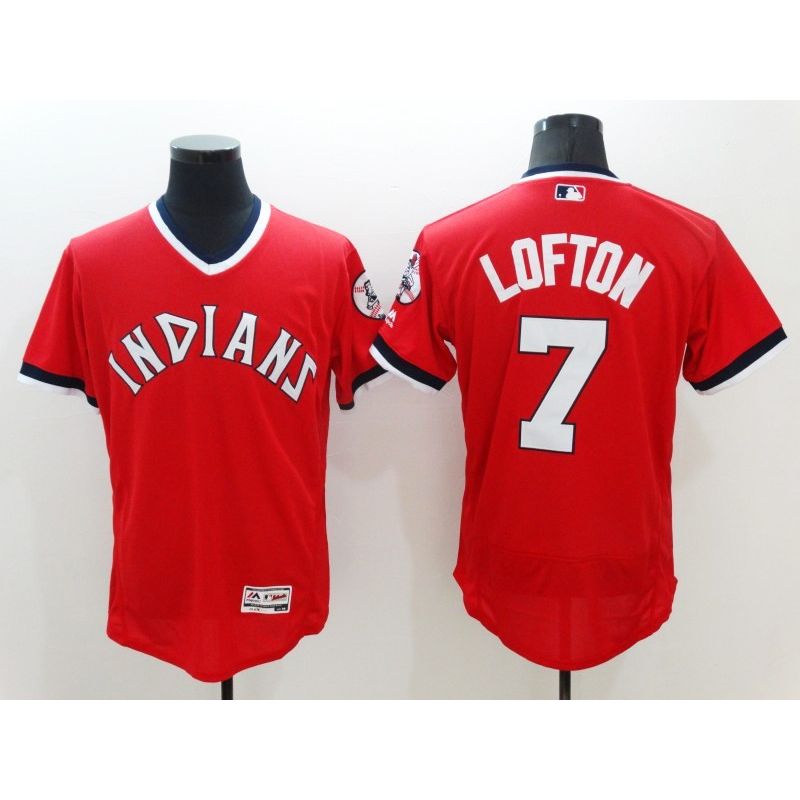Cheap Kenny Lofton Indians Jersey From China Red 2016 FLEXBASE #7 in Men Women Youth Size Cheap Kenny Lofton Indians Jersey From China Red 2016 FLEXBASE #7 in Men Women Youth Size