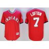 Cheap Kenny Lofton Indians Jersey From China Red 1976 throwback #7 in Men Women Youth Size
