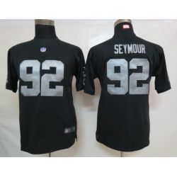 Cheap Richard Seymour Raiders Youth Jersey #92 Black From China