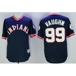 Cheap Ricky Vaughn Indians Jersey From China Navy 1976 throwback #99 in Men Women Youth Size