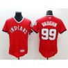 Cheap Ricky Vaughn Indians Jersey From China Red V-neck 2016 FLEXBASE #99 in Men Women Youth Size