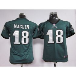 Cheap Jeremy Maclin Eagles Youth Jersey #18 Green From China
