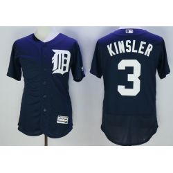 Cheap Ian Kinsler Tigers Jersey From China Blue 2016 FLEXBASE #3 in Men Women Youth Size