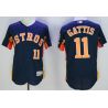 Cheap Evan Gattis Astros Jersey From China Navy 2016 FLEXBASE #11 in Men Women Youth Size
