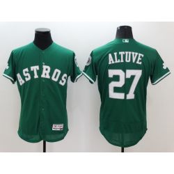 Cheap Jose Altuve Astros Jersey From China Green 2016 FLEXBASE #27 in Men Women Youth Size