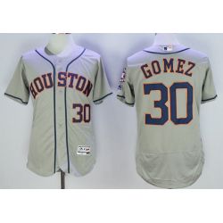 Cheap Carlos Gomez Astros Jersey From China Grey 2016 FLEXBASE #30 in Men Women Youth Size