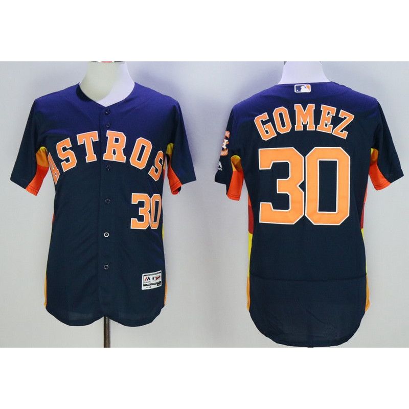 Cheap Carlos Gomez Astros Jersey From China Navy 2016 FLEXBASE #30 in Men Women Youth Size