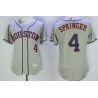 Cheap George Springer Astros Jersey From China Gray 2016 FLEXBASE #4 in Men Women Youth Size