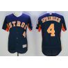 Cheap George Springer Astros Jersey From China Navy 2016 FLEXBASE #4 in Men Women Youth Size
