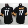 Cheap Mike Wallace Steelers Youth Jersey #17 Black From China