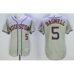 Cheap Jeff Bagwell Astros Jersey From China Grey 2016 FLEXBASE #5 in Men Women Youth Size