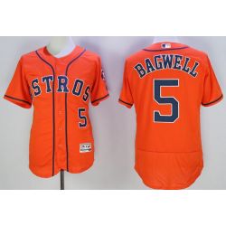 Cheap Jeff Bagwell Astros Jersey From China Orange 2016 FLEXBASE #5 in Men Women Youth Size