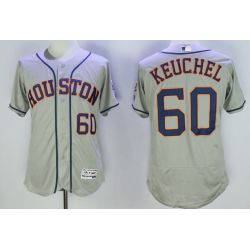 Cheap Dallas Keuchel Astros Jersey From China Grey 2016 FLEXBASE #60 in Men Women Youth Size