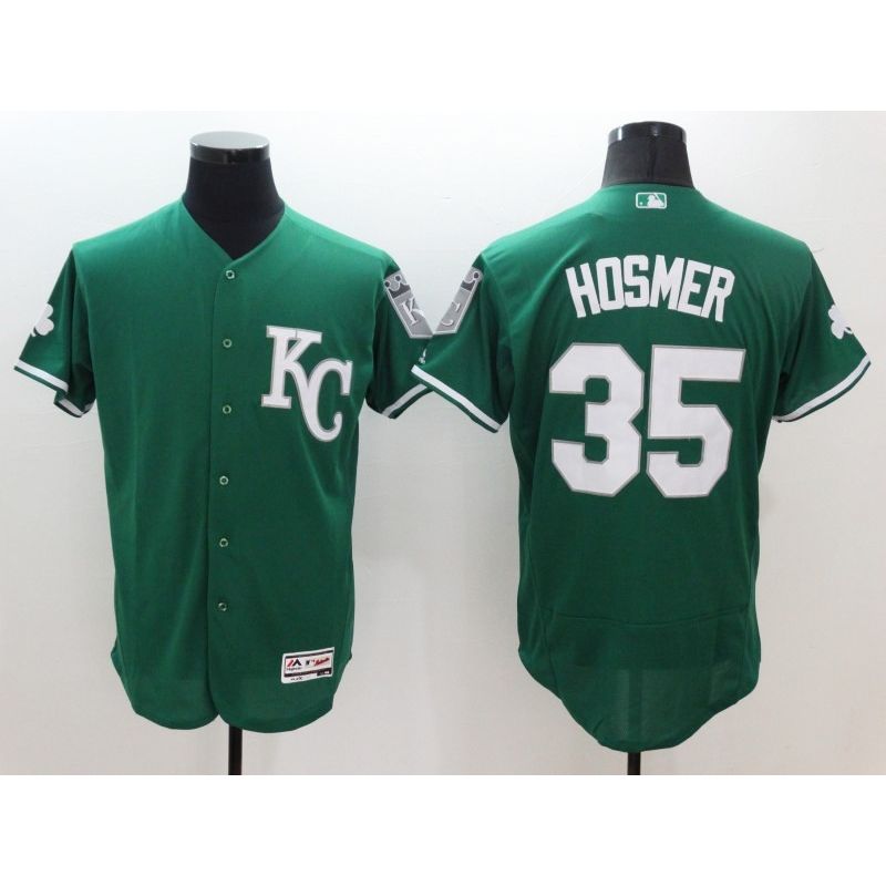 Cheap Eric Hosmer Royals Jersey From China Green 2016 FLEXBASE #35 in Men Women Youth Size