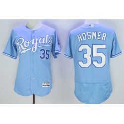 Cheap Eric Hosmer Royals Jersey From China Light Blue 2016 FLEXBASE #35 in Men Women Youth Size