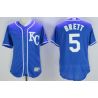 Cheap George Brett Royals Jersey From China Royal Blue 2016 FLEXBASE #5 in Men Women Youth Size