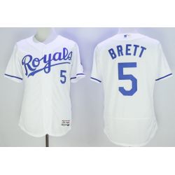 Cheap George Brett Royals Jersey From China White 2016 FLEXBASE #5 in Men Women Youth Size